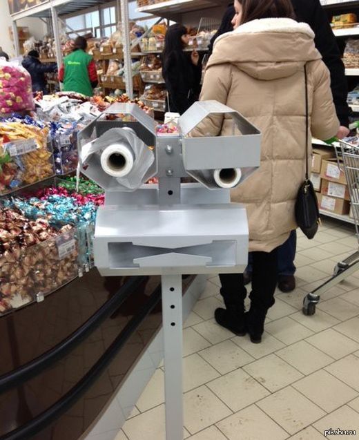 Рожица в супермаркете