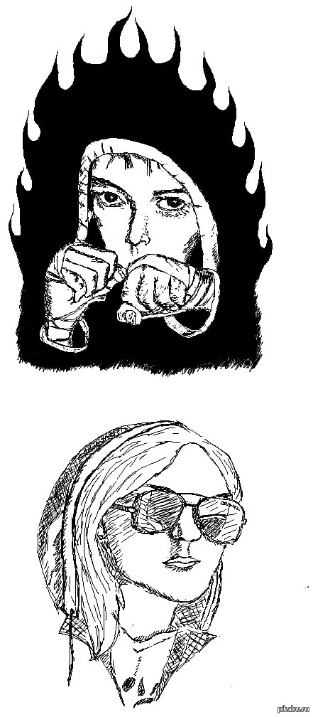 Не умею почти рисовать, но вот получилось срисовать...)