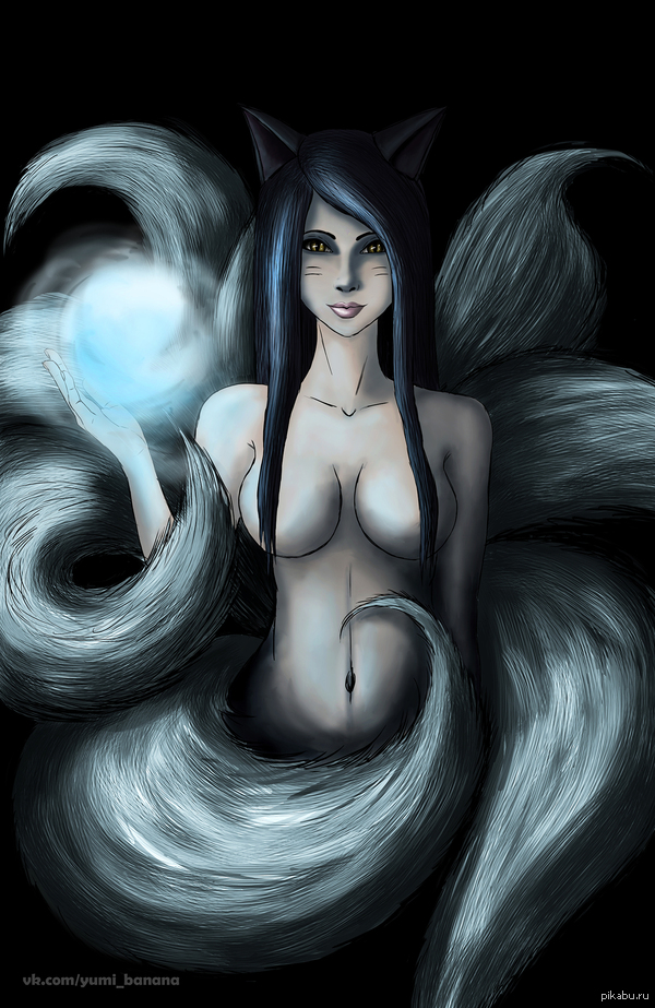 Ahri. - NSFW, My, Art, League of legends, Drawing, Ahri