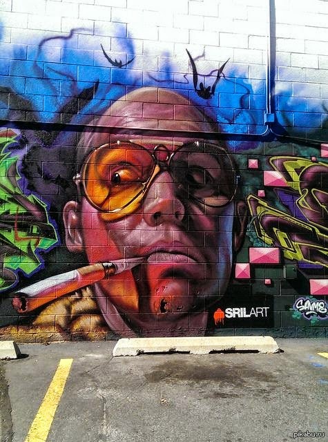 Годный стрит-арт от Ральфа Стедмана | Пикабу