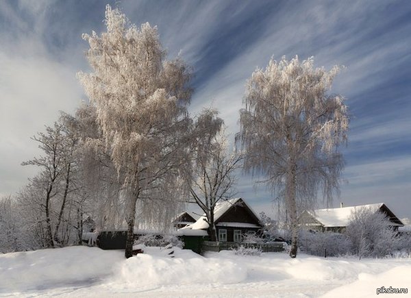 I love the countryside in the winter cold! - My, Winter, beauty, Snow