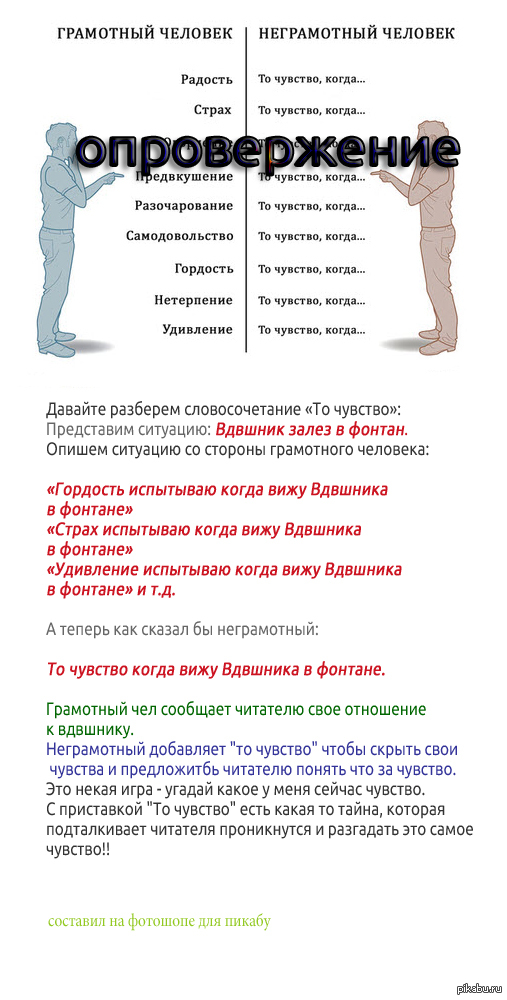 Разберем словосочетание "То чувство" | Пикабу