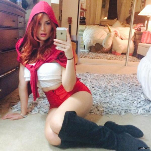 What were you thinking about, Little Red Riding Hood, when you decided to go into the forest in such a state? - NSFW, Little Red Riding Hood, Cosplay, 