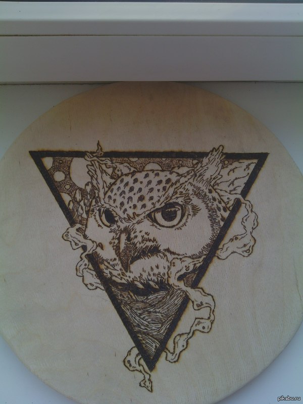 Finished today - My, Burning out, Pyrography