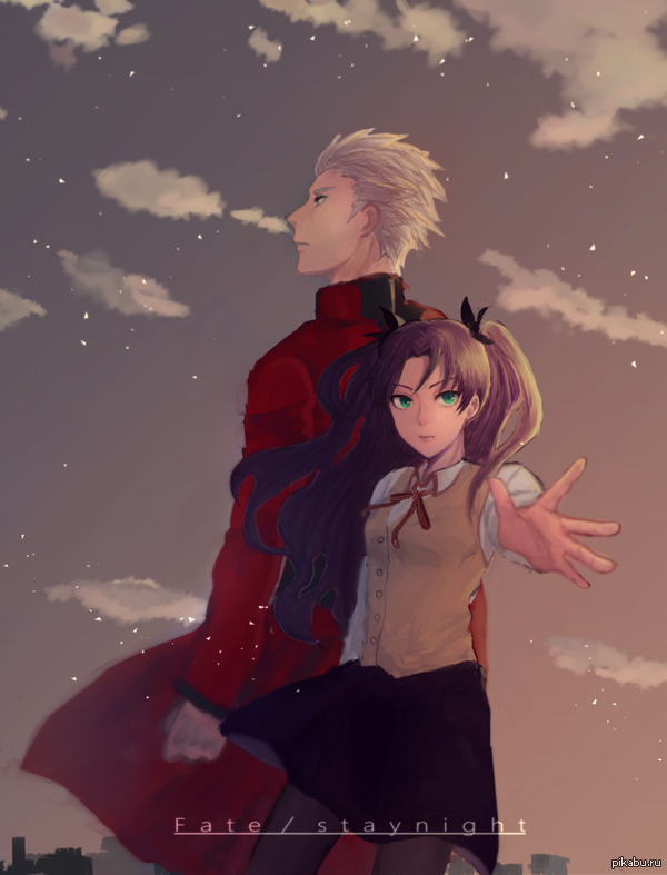 Toosaka Rin &amp; Archer Fate/stay night