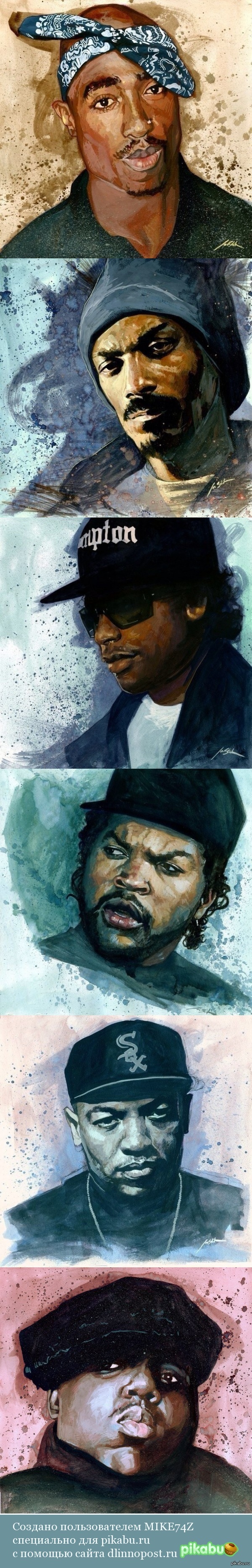 Hip-Hop Legends Art - Hip-Hop, Длиннопост, Легенда