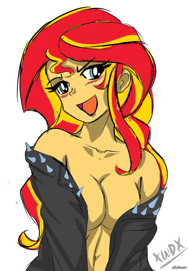 Sunset shimmer - NSFW, My little pony, Sunset shimmer, MLP Edge, Humanization