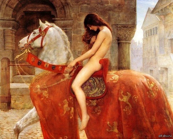 Painting by John Collier Lady Godiva (1898) - NSFW, Painting, Lady Godiva, John Collier