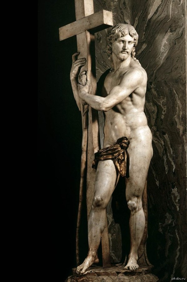 &quot;Christ Carrying the Cross&quot;, Michelangelo Buonarroti, Church of Santa Maria sopra Minerva, Roma, Italy, 1519-1521.