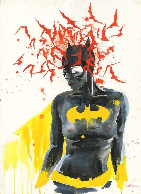 Batgirl - NSFW, Batgirl, Batman, Girls, Drawing