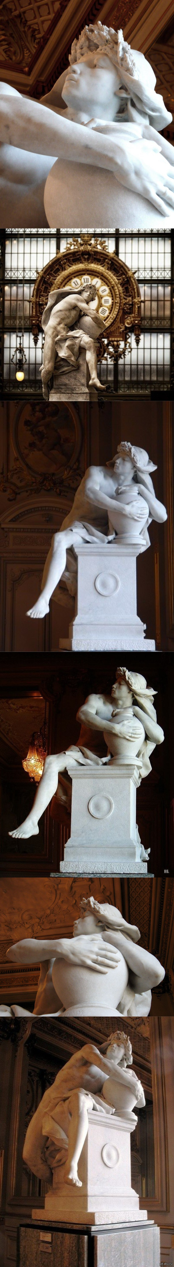 Spirit Guarding the Secret of the Tomb, Charles Ren de Saint-Marceaux, Musee d'Orsay, Paris, France, 1879.