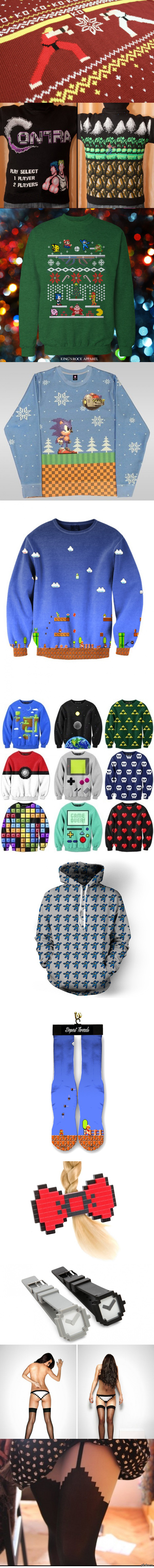 Clothing inspired by video games... - NSFW, Cloth, A selection, The photo, Images, Computer games, 8 bit, Longpost