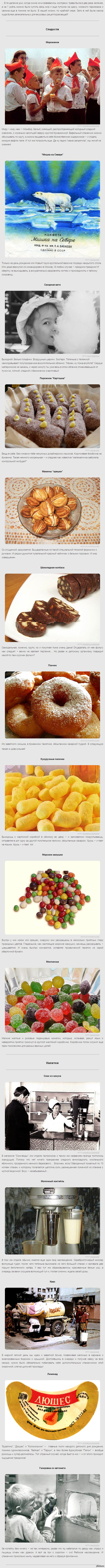 Сладкие деликатесы из советского детства