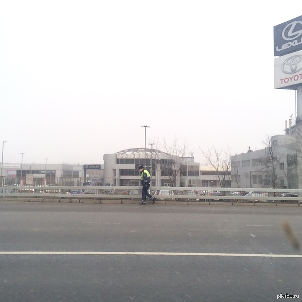 МКАД перекрыли