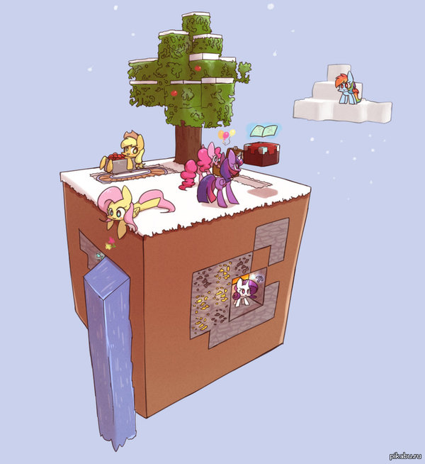 Mane 6 and Minecraft...  ...