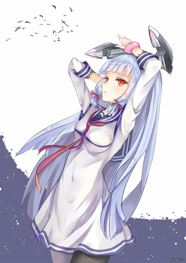 Murakumo - Anime art, Anime, Art, Kantai collection, Murakumo, April 11th, Anime Day