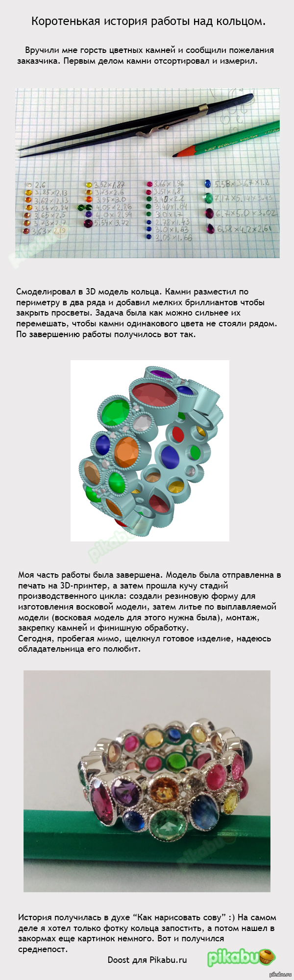 Как я работал над кольцом. | Пикабу