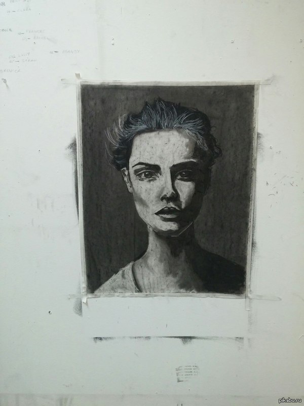 Рисунок моей девушки. Cara Delevigne.