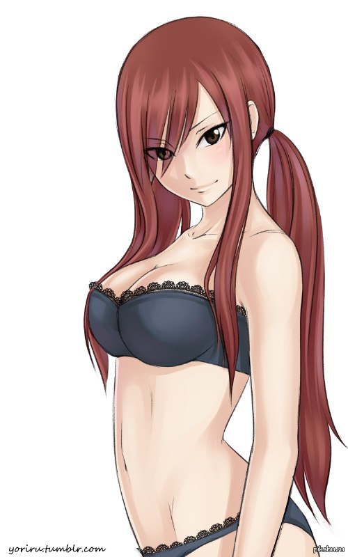 Erza Scarlet . Fairy Tail - NSFW, Erza Scarlet, Anime Art, Аниме