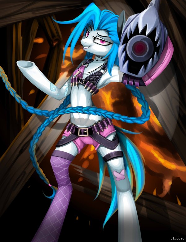 Jinx meets MLP by Santagiera fav.me/d7xea9j