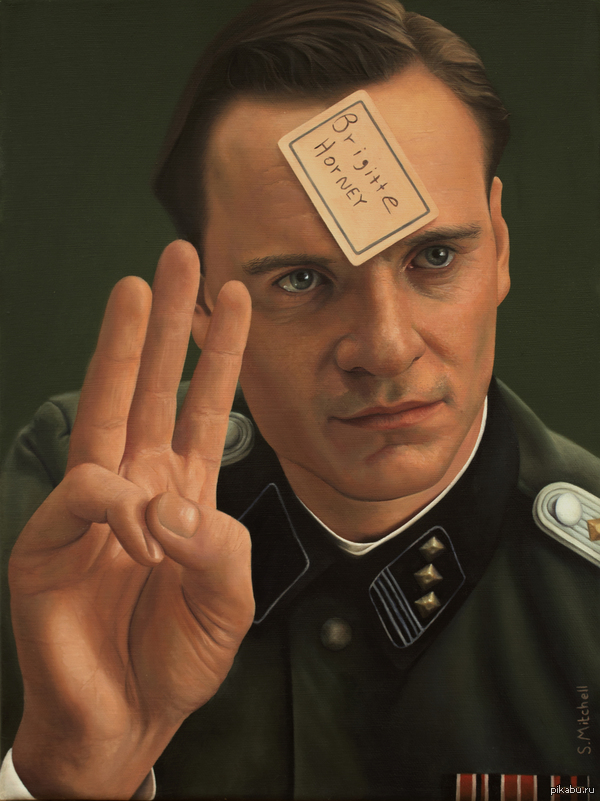 Lt. Archie Hicox. - Art, Michael Fassbender, Inglorious Basterds, Digital drawing, Film Inglourious Basterds, Michael fassbender