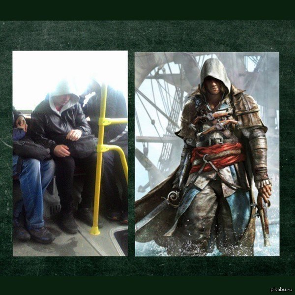   -  ...        (   )    .    ))  P.S. Assassin's Creed X: Bus  Stories