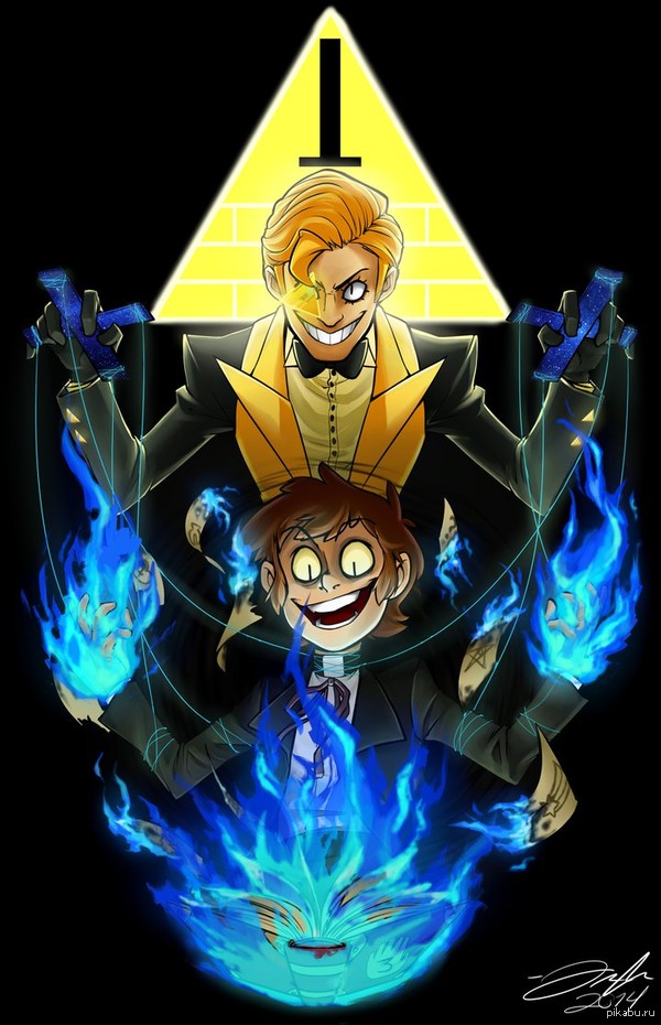 Puppet - Gravity falls, Dipper, Bill cipher, Humanization, Art, Dipper pines