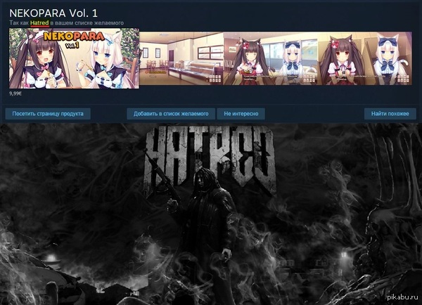   Steam "  Hatred    "