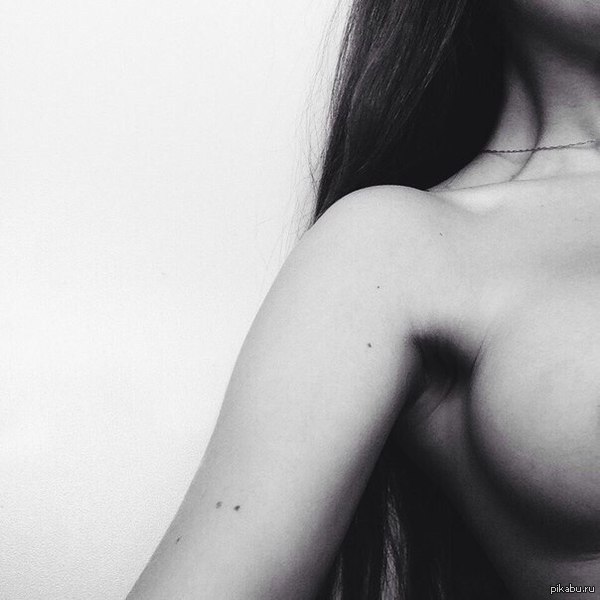 girl ) - Breast, Girls, NSFW, Black and white