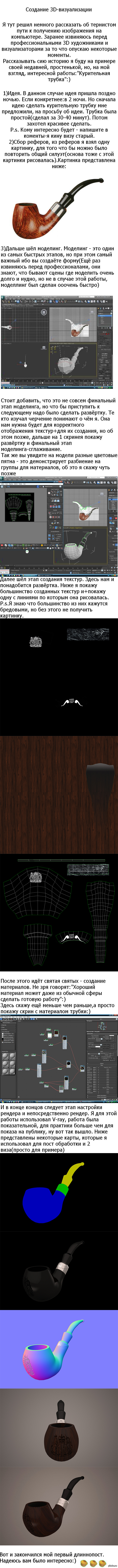 Коротко о процессе визуализации)