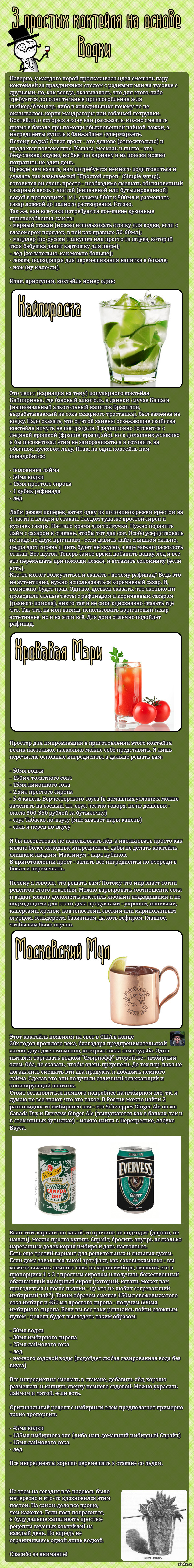 Несколько коктейлей для небольшой вечеринки