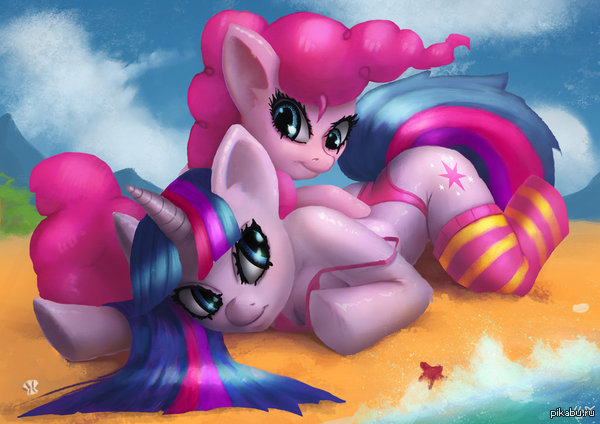 Twilight and Pinkie - NSFW, My little pony, MLP Suggestive, Images, Twilight sparkle, Pinkie pie, Anthro