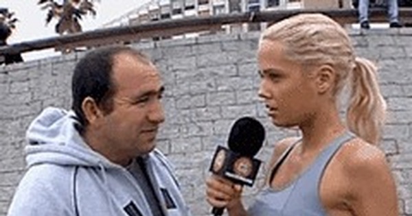 Interview - Boobs, GIF, NSFW, Microphone, Strawberry