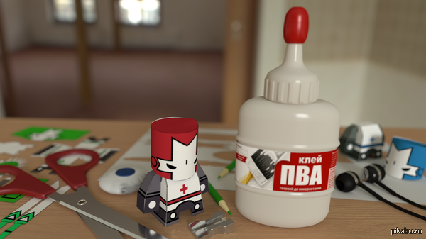 Castle Crashers Papercraft  Blender 3D     Blender 3D,    ,         : https://vk.com/nicholascatsart