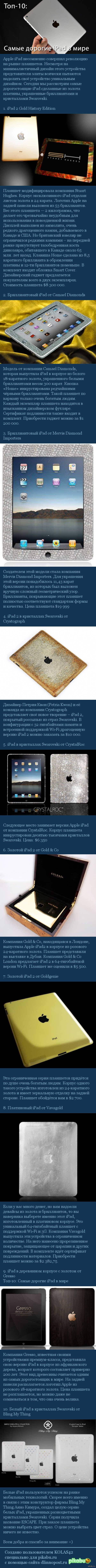 Самые дорогие iPad в мире