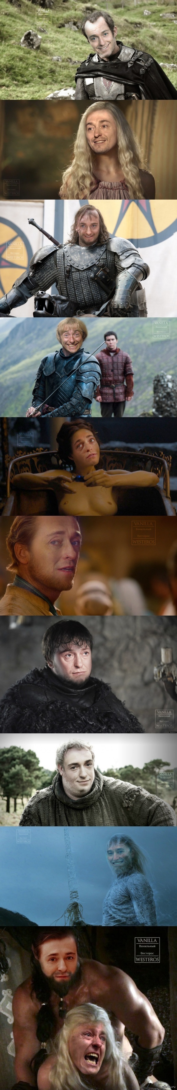 Our answer to Nicolas Cage. (part 2) - NSFW, Vanilla westeros, Game of Thrones, Nicolas Cage, Sergey Bezrukov, Longpost