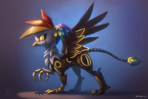 Robo Rainbow Feather by Raikoh-illust fav.me/d6lbg0v