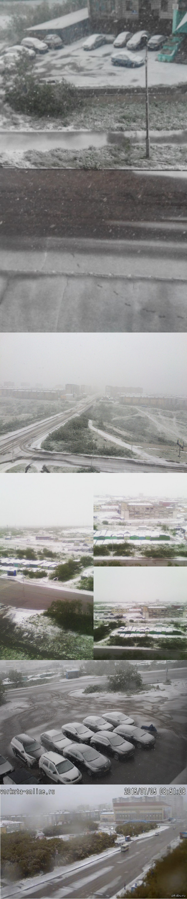 Snowy Vorkuta. - Vorkuta, July, Snow, Longpost