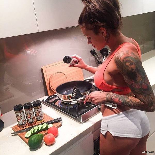 Cooking right. - NSFW, Tattoo, , Tattoo, Girl with tattoo