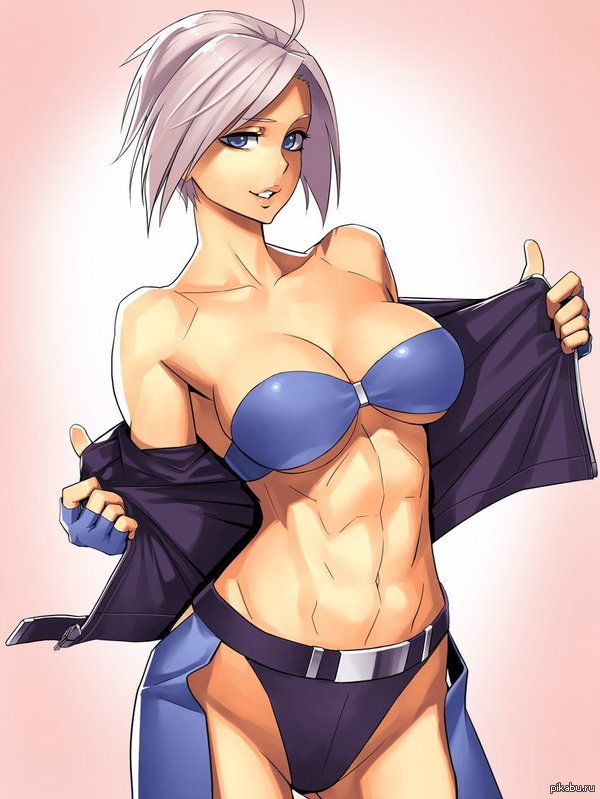 Female muscle art - NSFW, Anime Art, Аниме, Арт, Muscle Art, The King of Fighters, Ange