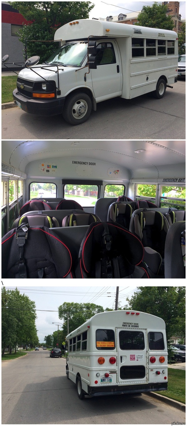 Kindergarten bus. Canadian variant - My, Canada, Winnipeg, Kindergarten, Bus, Entertainment