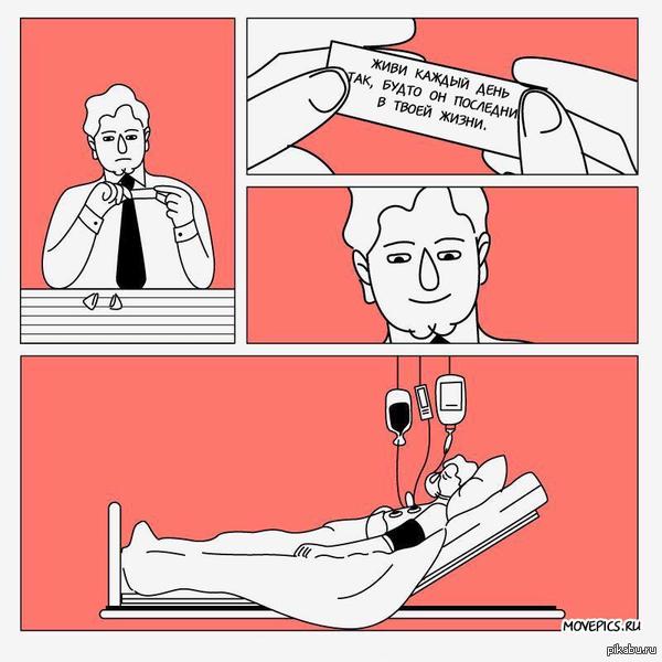 Живи каждый день так, будто он последний в твоей жизни.