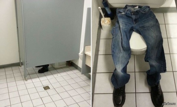 Простая идея розыгрыша,для офиса с одной туалетной кабинкой:)