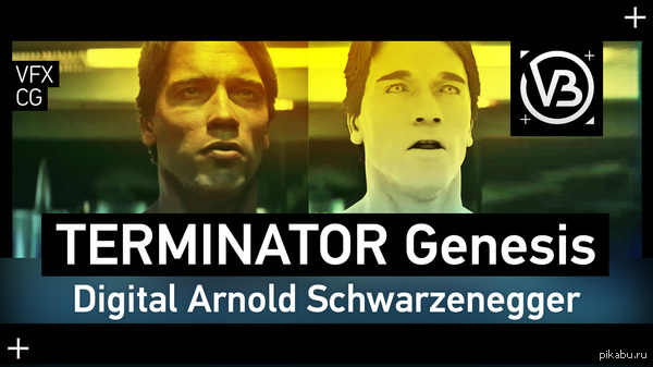Completely computerized Schwarzenegger. - My, Arnold Schwarzenegger, Terminator, Terminator Genisys, Computer graphics, VFX, Cgi