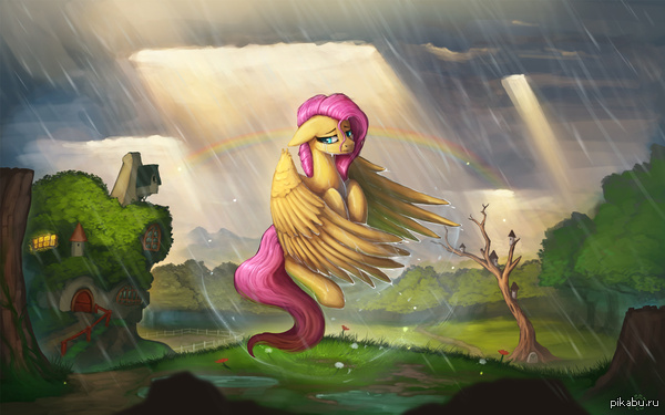 After the rain to see the rainbow...