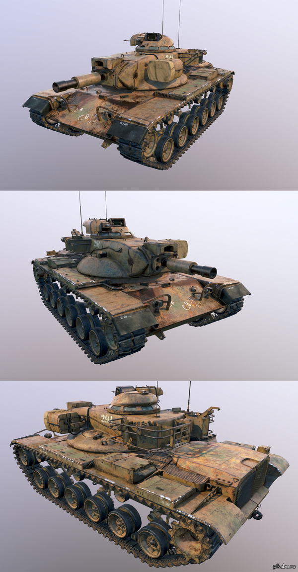      &quot;&quot;  M60A2 3ds max+ZBrush+Substance Painter+Bitmap2Material+Knald+UV Layout+Photoshop+Marmoset Toolbag2+  ,,   -.