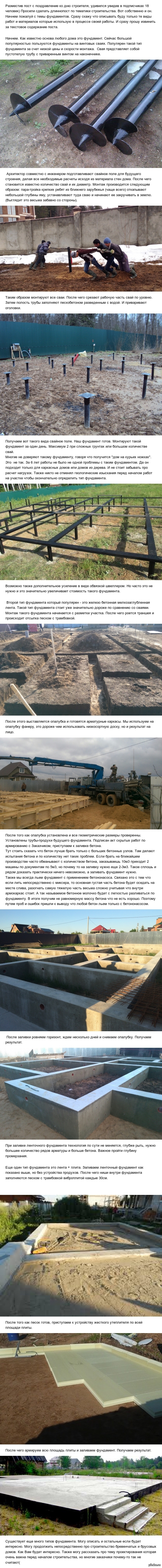 Строительство загородного дома. Часть 1 (фундамент).