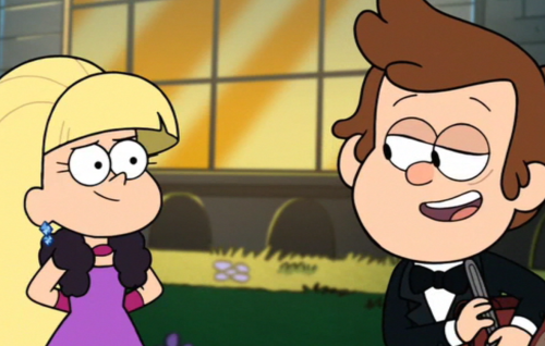 Dipper and Pacifica - Gravity falls, Dipper, Pacifica Northwest, Cartoons, Longpost, Dipper pines