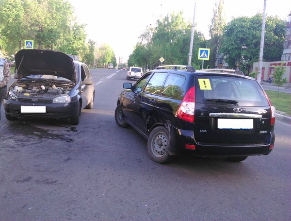 Accident on Tereshkova Street in Lipetsk. - My, Crash, Lipetsk, Road accident, 2017