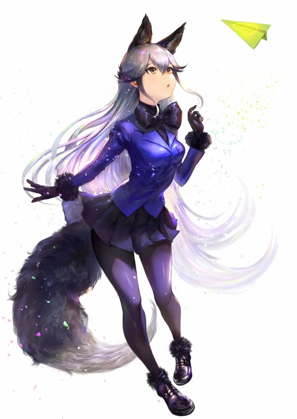 Silver Fox - Anime Art, Аниме, Kemono Friends, Silver Fox, Shogo